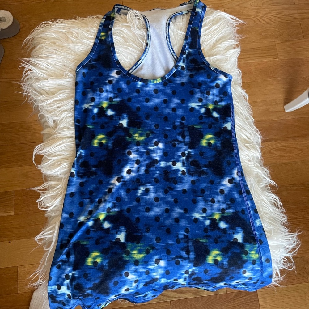 Lululemon windy blooms cool rackerback tank